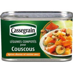 Cassegrain Légumes Couscous Epices Douces et Raisins Secs 375g