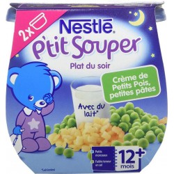 Nestlé P’tit Souper Plat du Soir Crème de Petits Pois Petites Pâtes