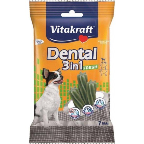 Vitakraft Dental 3 en 1 Fresh XS pour Chien 70g