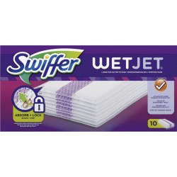Swiffer Lingettes Wetjet de Nettoyage pour Sols par 10 Lingettes
