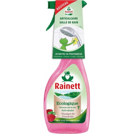 Rainett Écologique Nettoyant Salle de Bain Anti-Calcaire au Vinaigre de Framboise