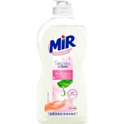 Mir Vaisselle Secret de Soin Aloé Vera Peaux Sensibles Dégraissant 500ml