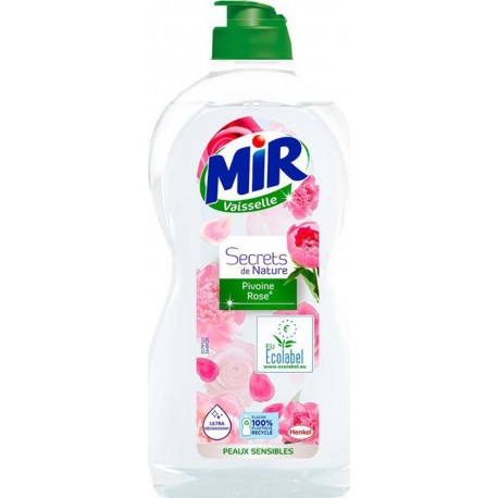 Mir Vaisselle Secret de Nature Pivoine et Rose Peaux Sensibles 500ml