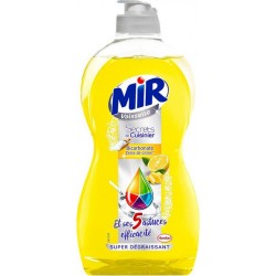 Mir Vaisselle Secret de Cuisinier Bicarbonate et Zestes de Citron Super Dégraissant 500ml