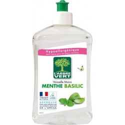 L'Arbre Vert L’Arbre Vert Vaisselle & Mains Hypoallergénique à la Menthe et au Basilic 500ml