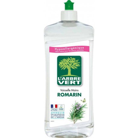 L'Arbre Vert L’Arbre Vert Vaisselle & Mains Hypoallergénique au Romarin 750ml