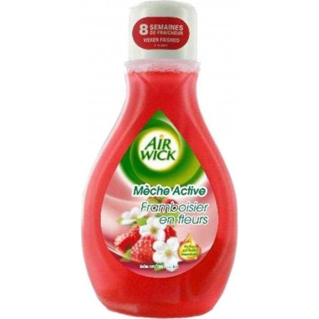 Air Wick Mèche Active Framboisier en Fleurs 8 Semaines de Fraîcheur 375ml