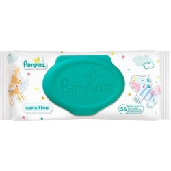 Pampers Lingettes Sensitive pour Bébé x56