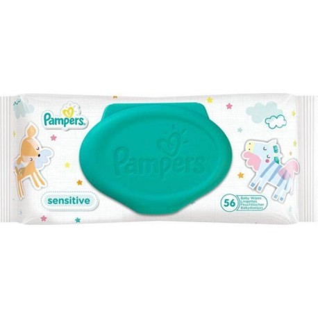 Pampers Lingettes Sensitive pour Bébé x56