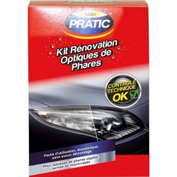 Auto Pratic Kit Rénovation Optiques de Phares Contrôle Technique Ok