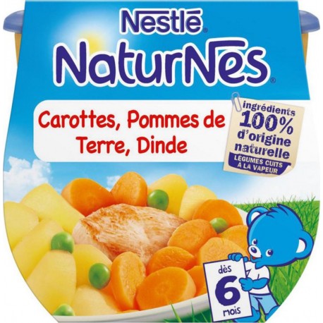 Nestlé Naturnes Carottes Pommes de Terre Dinde