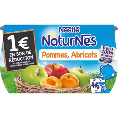 Nestlé Naturnes Pommes Abricots