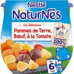 Nestlé Naturnes Les Sélections Pommes de Terre Boeuf à la Tomate