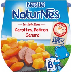 Nestlé Naturnes Les Sélections Carottes Potiron Canard