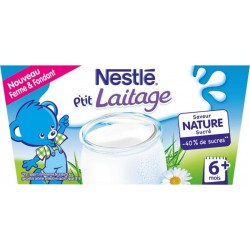 Nestlé P’tit Laitage Saveur Nature Sucré