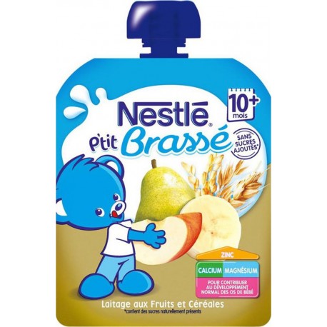 Nestlé P’tit Brassé Laitage Pomme Poire