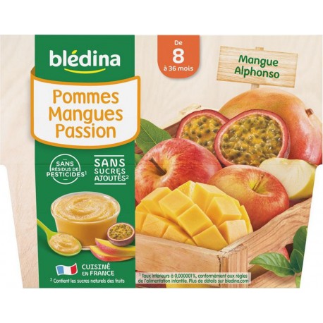 Blédina Pommes Mangues Passion