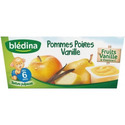 Blédina Pommes Poires Vanilles