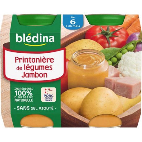 Blédina Printanière de Légumes Jambon