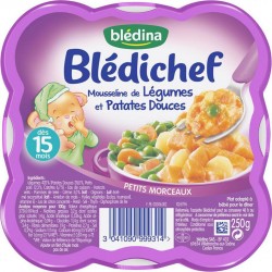 Blédina Blédichef Mousseline de Légumes et Patates Douces