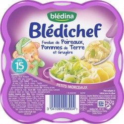 Blédina Blédichef Fondue de Poireaux Pommes de Terre et Gruyère