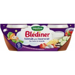 Blédina Blédiner Ratatouille Petits Macaroni Lait Touche de Mozzarella