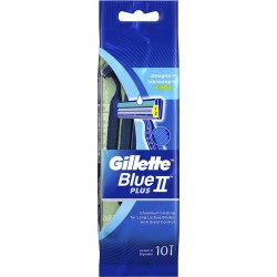 Gillette Blue II Plus Rasoirs Jetables pour Homme par 10 Rasoirs