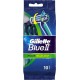 Gillette Blue II Plus Slalom Rasoirs Jetables pour Homme par 10 Rasoirs