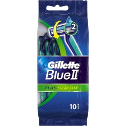 Gillette Blue II Plus Slalom Rasoirs Jetables pour Homme par 10 Rasoirs