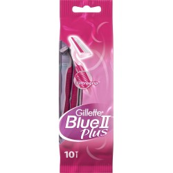 Gillette Blue II Plus Ultragrip Rasoirs Jetables pour Femme par 10