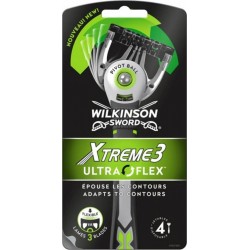 Wilkinson Sword Xtreme 3 Ultra Flex par 4 Rasoirs Jetables pour Homme
