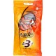 Bic 3 Sensitive par 8 Rasoirs Jetables 3 Lames pour Homme avec Aloé + Vitamin E