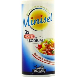 La Baleine Minisel 3x moins de Sodium Cuisson & Assaisonnement 125g