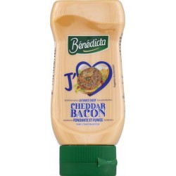 Bénédicta J’aime La Sauce Goût Cheddar Bacon Fondante et Fumée 260g