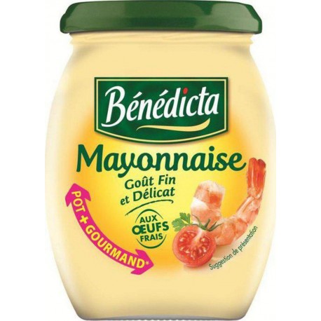 Bénédicta Mayonnaise Goût Fin et Délicat aux Oeufs Frais 255g