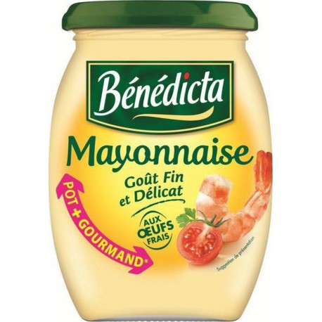 Bénédicta Mayonnaise Goût Fin et Délicat aux Oeufs Frais 510g