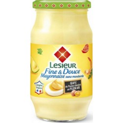 Lesieur Fine & Douce Mayonnaise sans Moutarde aux Oeufs 475g