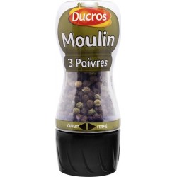 Ducros Poivre Gris Moulu 90 g : : Epicerie