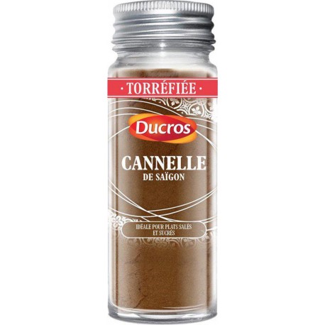 Ducros Torréfié Cannelle de Saïgon Idéal pour Plats Salés et Sucrés 40g