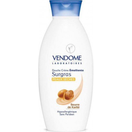 Vendome Douche Crème Émolliente Surgas Peaux Sèches au Beurre de Karité 400ml