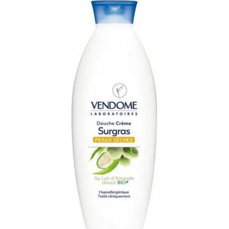 Vendome Douche & Bain Émollient Surgras Peaux Sèches au Lait d’Amande Douce  750ml