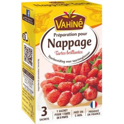 Vahiné Préparation pour Nappage Tartes Brillantes par 3 Sachets de 7g