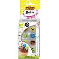 Vahiné Smiley 8 Smileys en Sucre Arôme Naturel & Sans Colorants Artificiels