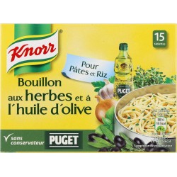 Knorr Bouillon aux Herbes et à l’Huile d’Olive par 15 Tablettes 150g