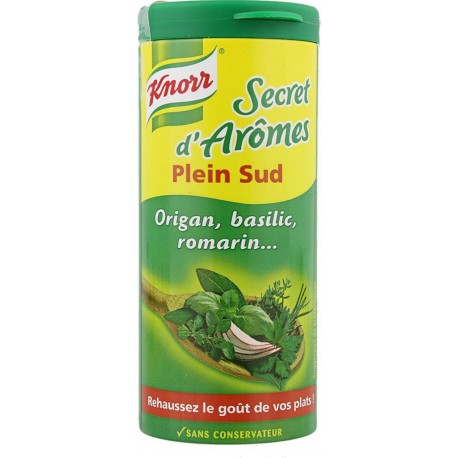 Knorr Secret d’Arômes Plein Sud Origan Basilic Romarin 60g