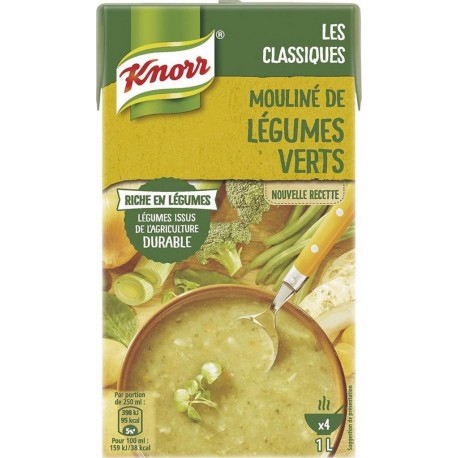 Knorr Les Classiques Mouliné de Légumes Verts 1L