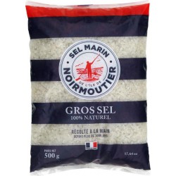 Noirmoutier Gros Sel 100% Naturel Récolté à la Main 500g