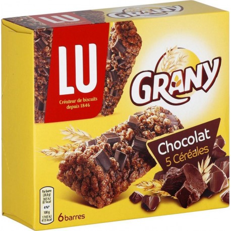 LU Grany Chocolat 5 Céréales 125g