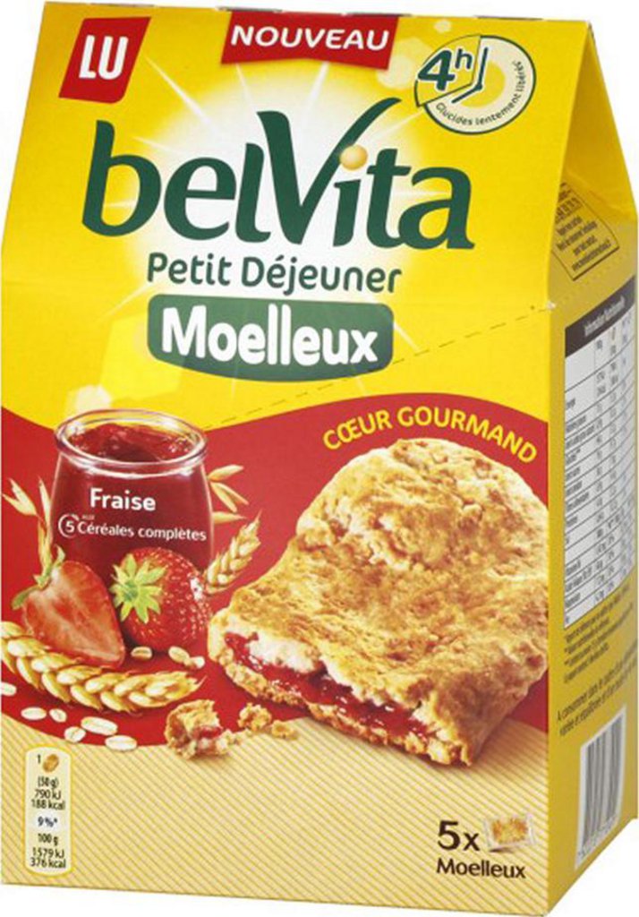Belvita gâteaux moelleux Petit déjeuner - coeur gourmand chocolat