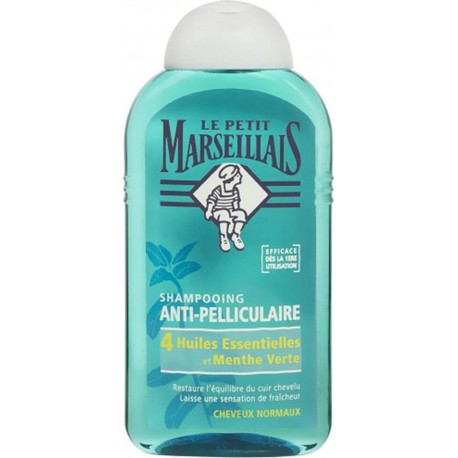 Le Petit Marseillais Shampooing Anti-Pelliculaire 4 Huiles Essentielles et Menthe Verte 250ml